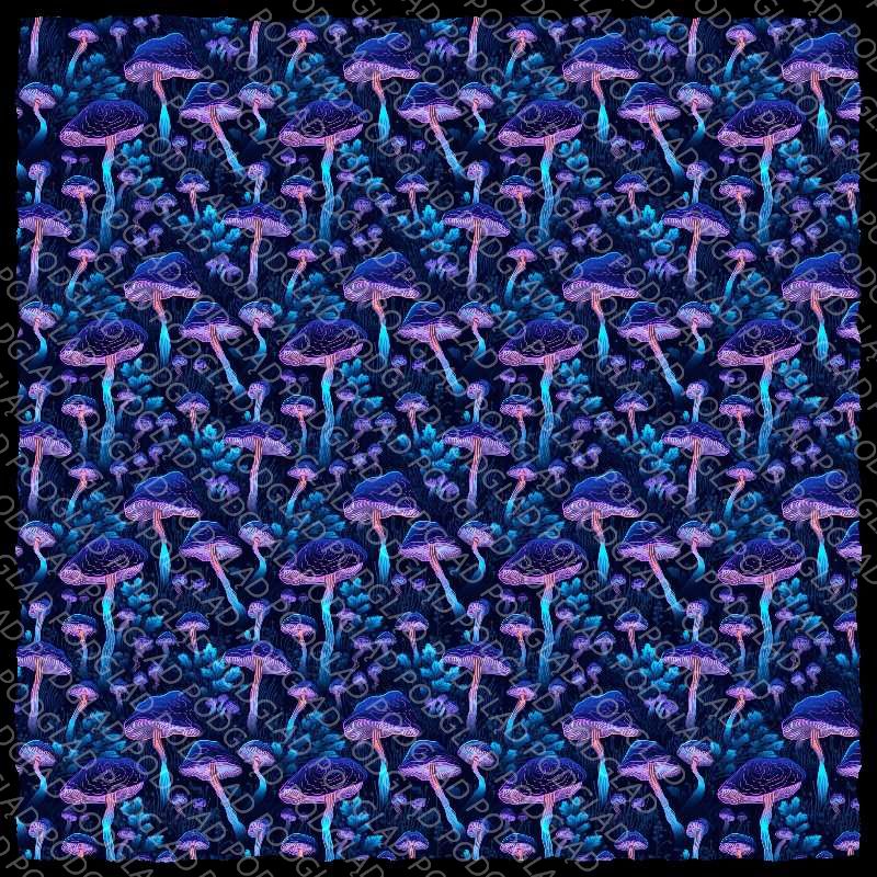 Blacklight Mushrooms